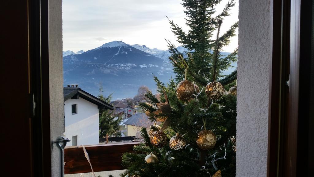 Mollens Chalet Appartement Crans-Montana Buitenkant foto