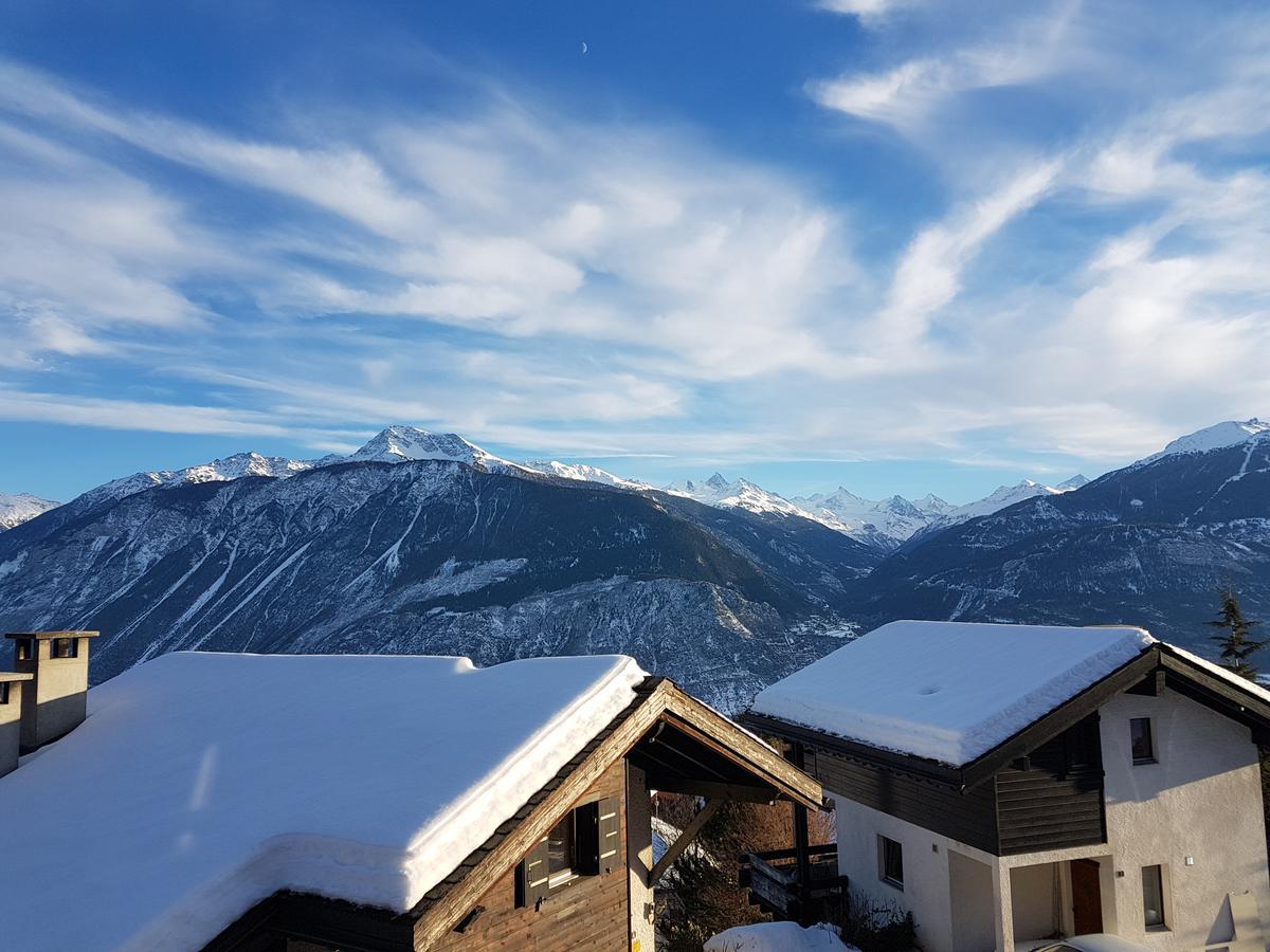 Mollens Chalet Appartement Crans-Montana Buitenkant foto