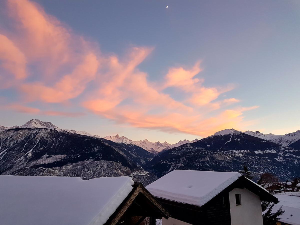 Mollens Chalet Appartement Crans-Montana Buitenkant foto